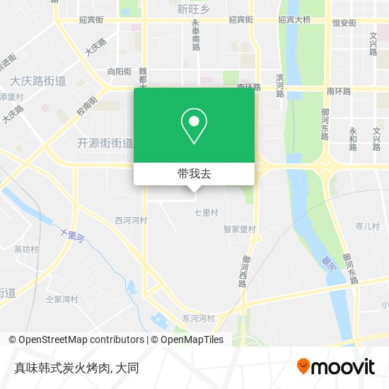真味韩式炭火烤肉地图