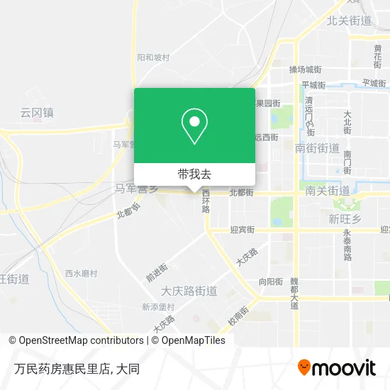 万民药房惠民里店地图