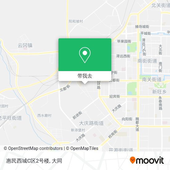 惠民西城C区2号楼地图