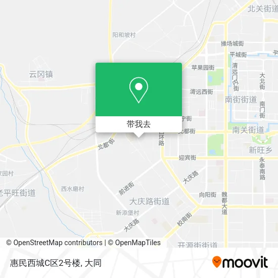 惠民西城C区2号楼地图