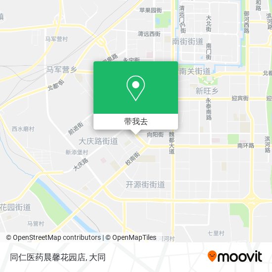 同仁医药晨馨花园店地图