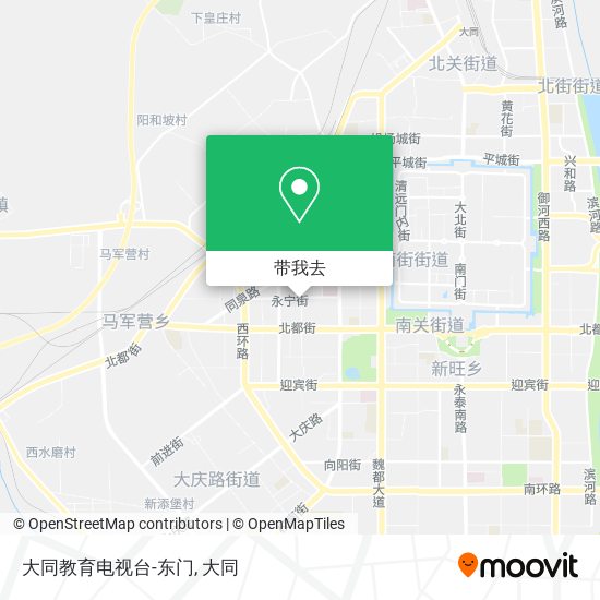 大同教育电视台-东门地图