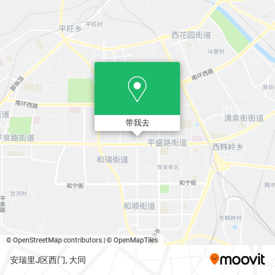 安瑞里J区西门地图