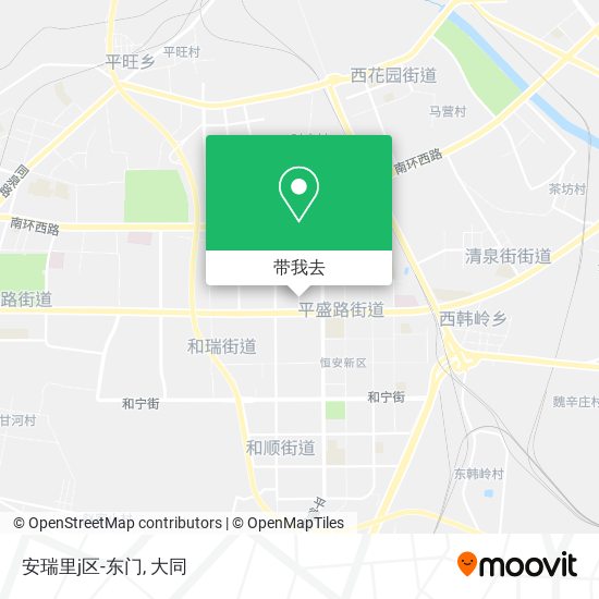 安瑞里j区-东门地图