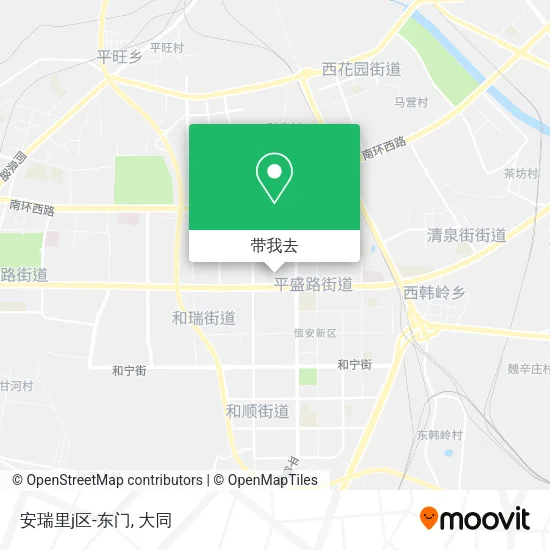 安瑞里j区-东门地图