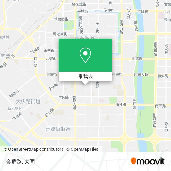 金盾路地图