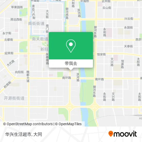 华兴生活超市地图
