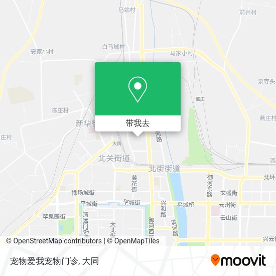 宠物爱我宠物门诊地图