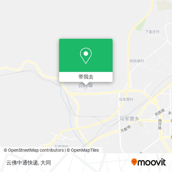 云佛中通快递地图