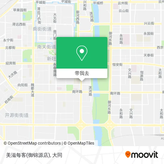 美滋每客(御锦源店)地图