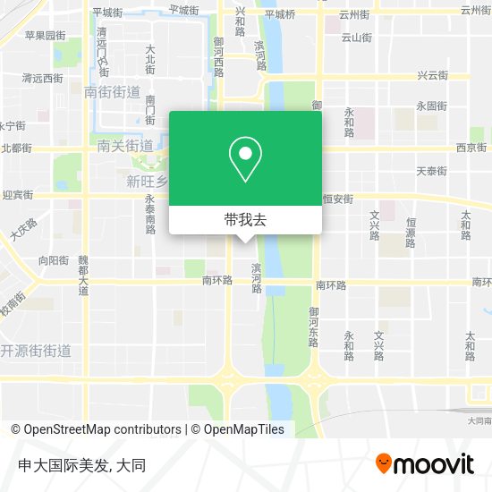 申大国际美发地图