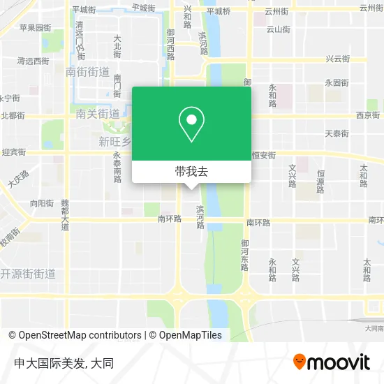 申大国际美发地图