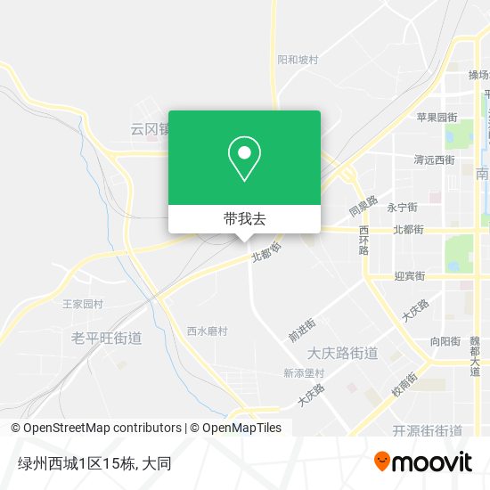 绿州西城1区15栋地图