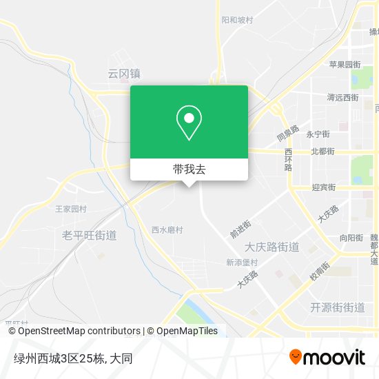 绿州西城3区25栋地图