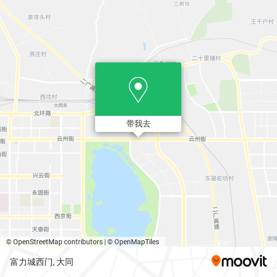 富力城西门地图