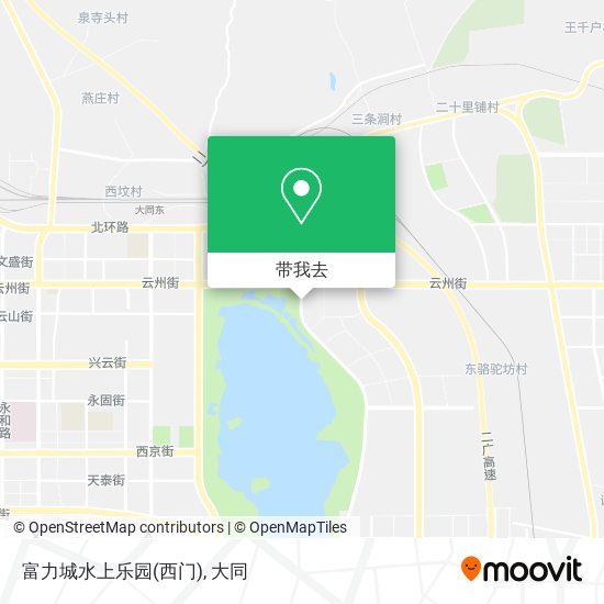 富力城水上乐园(西门)地图