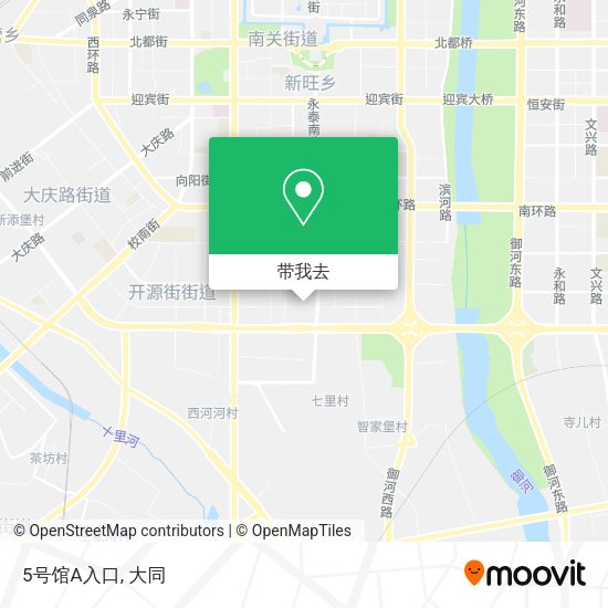 5号馆A入口地图
