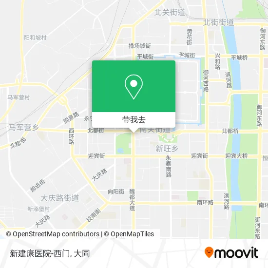 新建康医院-西门地图