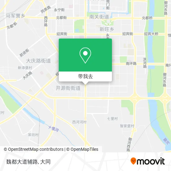 魏都大道辅路地图