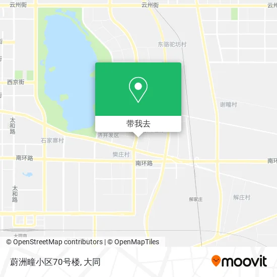 蔚洲疃小区70号楼地图