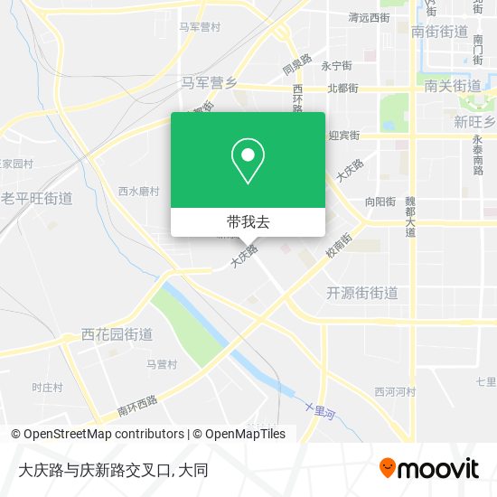 大庆路与庆新路交叉口地图