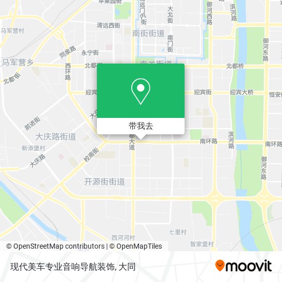 现代美车专业音响导航装饰地图