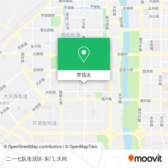 二一七队生活区-东门地图