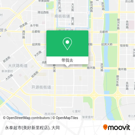 永泰超市(美好新里程店)地图