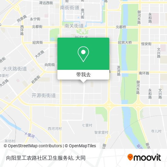 向阳里工农路社区卫生服务站地图