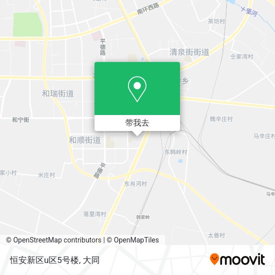 恒安新区u区5号楼地图