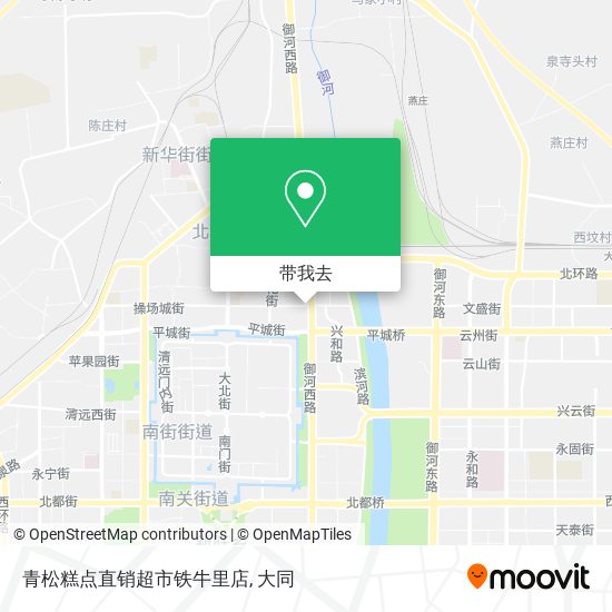 青松糕点直销超市铁牛里店地图