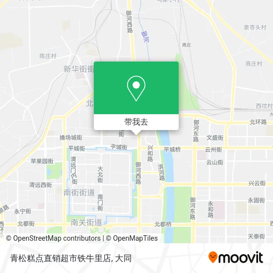 青松糕点直销超市铁牛里店地图