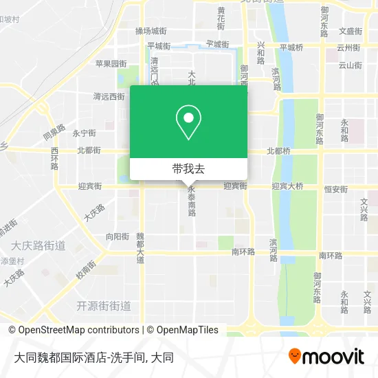 大同魏都国际酒店-洗手间地图