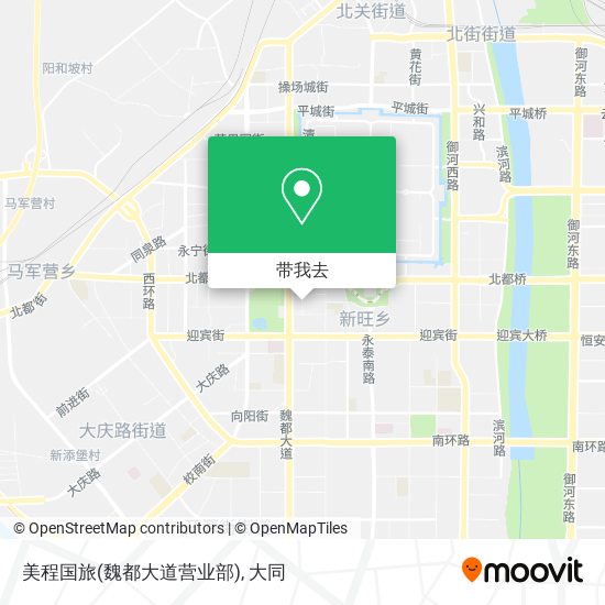 美程国旅(魏都大道营业部)地图