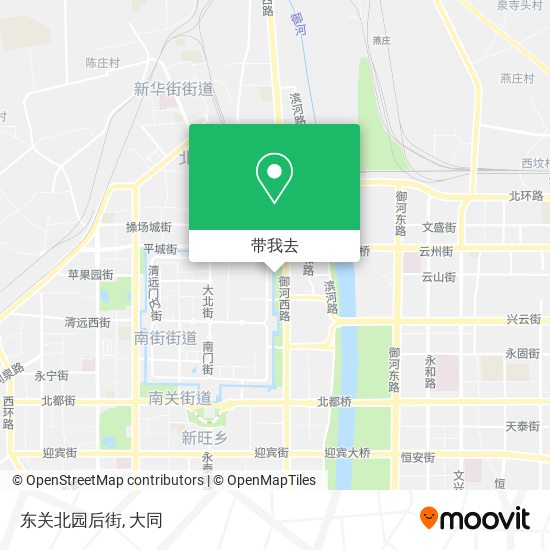 东关北园后街地图