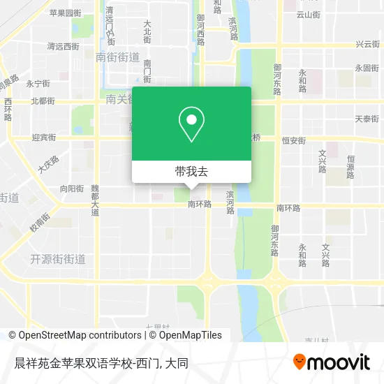 晨祥苑金苹果双语学校-西门地图