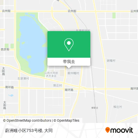蔚洲疃小区753号楼地图