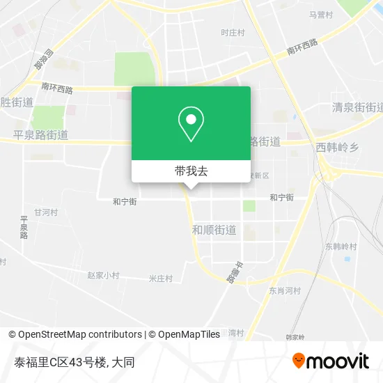 泰福里C区43号楼地图