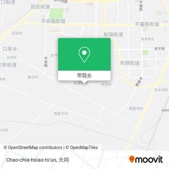 Chao-chia-hsiao-ts’un地图