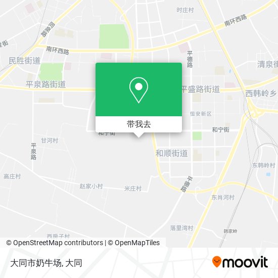 大同市奶牛场地图