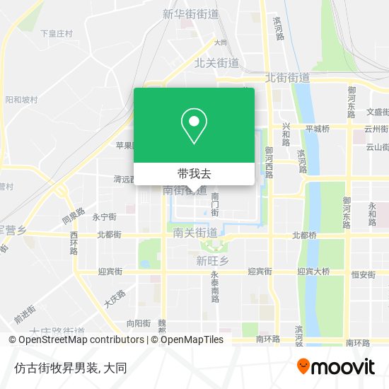 仿古街牧昇男装地图