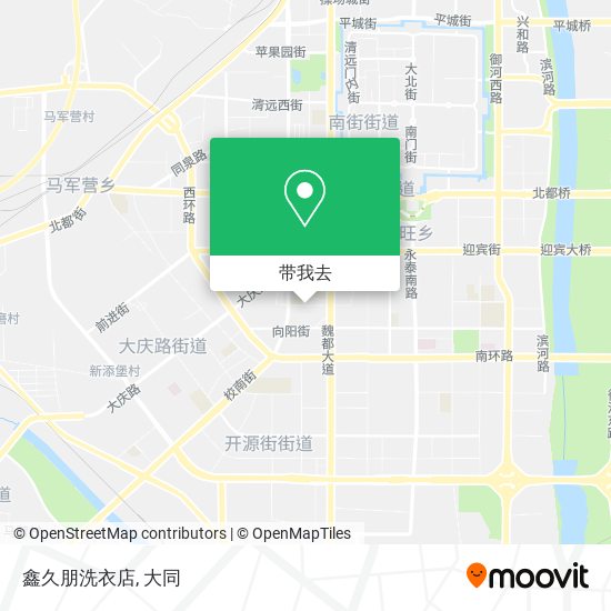 鑫久朋洗衣店地图