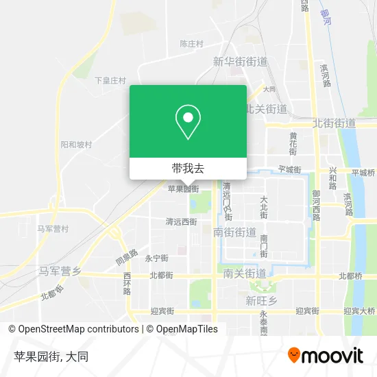 苹果园街地图