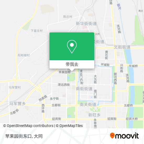 苹果园街东口地图