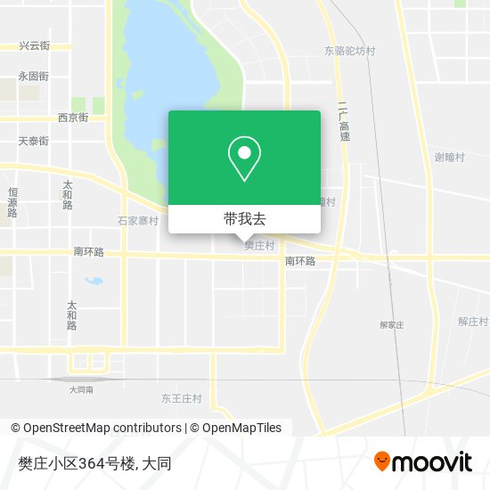樊庄小区364号楼地图