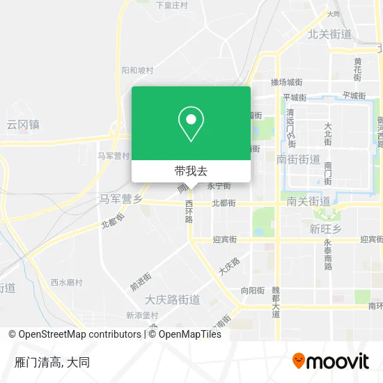 雁门清高地图