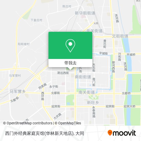 西门外经典家庭宾馆(华林新天地店)地图