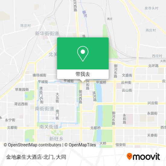 金地豪生大酒店-北门地图