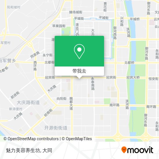 魅力美容养生坊地图
