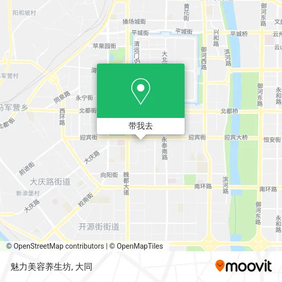 魅力美容养生坊地图